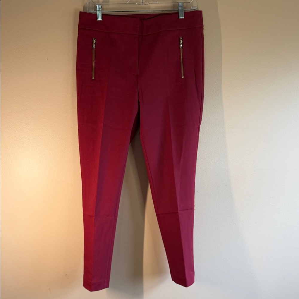 LOFT Pants in Deep Berry Red